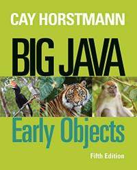 image of Big Java: Early Objects