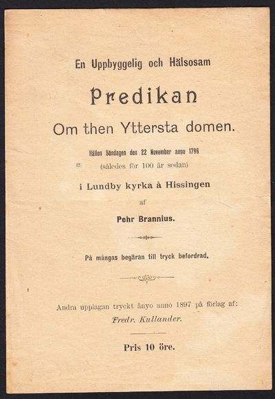 En uppbyggelig och hälsosam predikan om then…