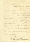 Letter signed to Latimer Clark