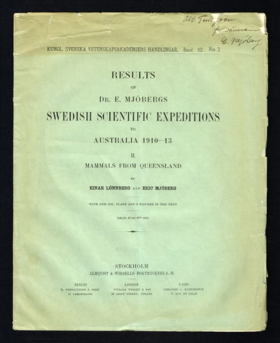 Results of Dr. E. Mjöbergs Swedish Scientific…