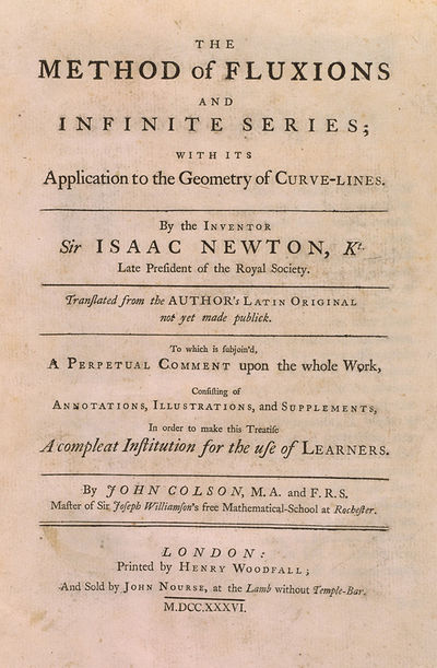 The method of fluxions