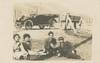 Real Photo Postcard of an Asian-American Family Relaxing by Their Model T Touring Car, c. 1917