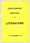 [Program]: Cheltenham Festival of Literature: 9-14 November, 1970