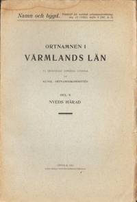 Ortnamnen i Värmlands län. Del X. Nyeds härad.