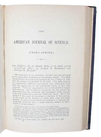 On the Relative Motion of the Earth and the…
