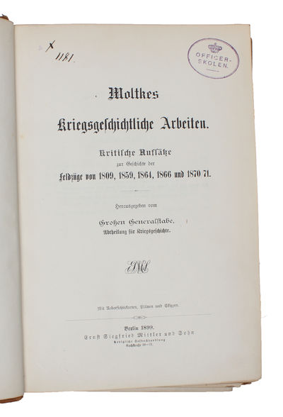 Moltkes Militärische Werke. 3 Abteilungen: I; III & IV. (photo 8)