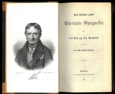 Paul Christian Holsts efterladte optegnelser om…