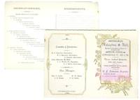 Unused Dance Card - 1890 Annual Valentine Ball at Cuttingsville, VT