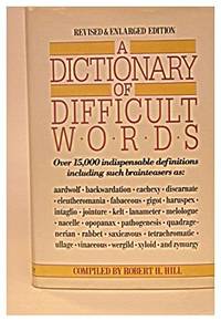 Dictionary of Difficult Words