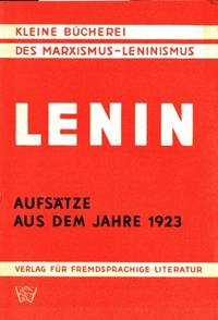 Aufsätze aus dem Jahre 1923.