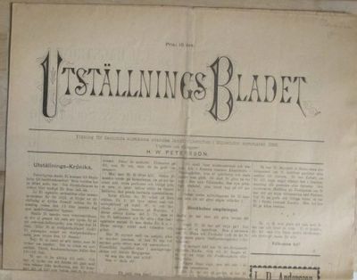 Utställningsbladet. Tidning för sextonde allmänna…