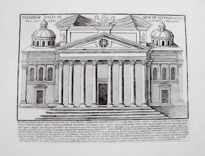 TEMPLUM SOLIS IN MONTE QUIRINALI (Temple of the Sun on Mount Quirinale)