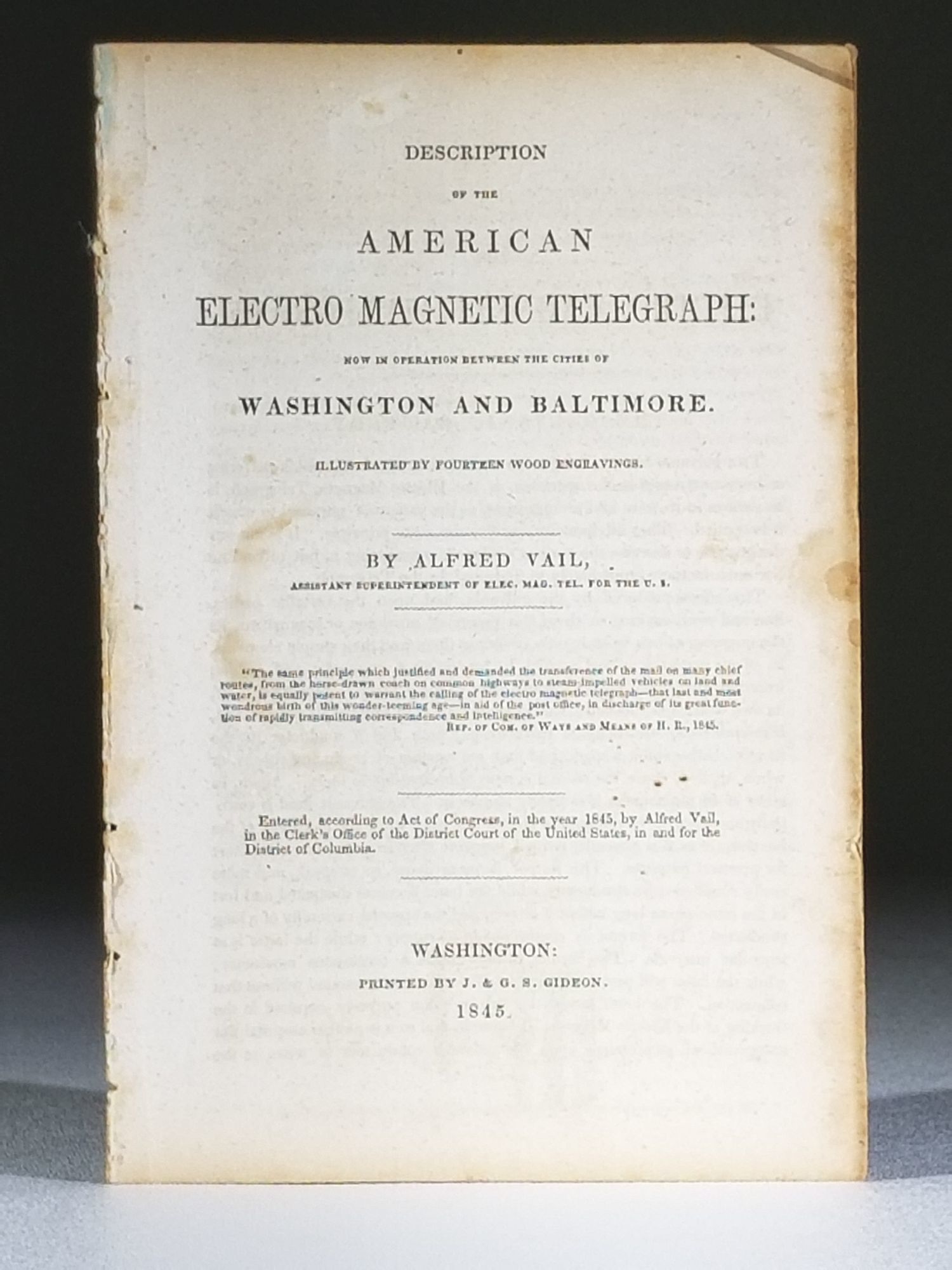 Description of the American Electro Magnetic Teleg