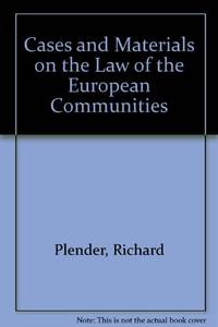 Cases and Materials on the Law of the European Communities by J.A Richard & Usher - Paperback - 1980 - from Bookbarn (SKU: 2130921)