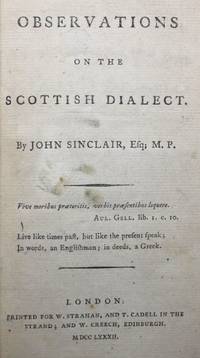 Observations on the Scottish Dialect