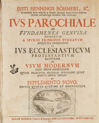 Ius Parochiale, ad Fundamenta Genuina Revocatum a Spuriis..