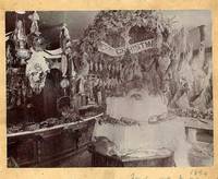 A Set of Two Photographs Depicting Christmas Displays of Butcher Stores
