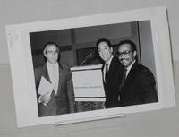 Publicity photo of Henry Cisneros, Reese Stone, and Manuel Galván