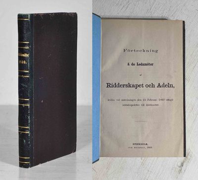 Förteckning å de ledamöter af ridderskapet och…