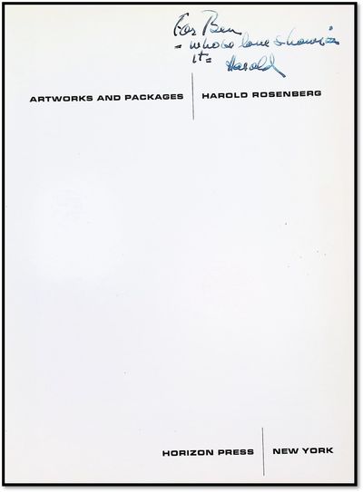 Artworks and Packages [Inscribed to...; (photo 2)