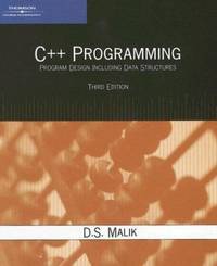 C++ Programming : Program Design Including Data Structures