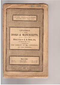 Sale 28-29 July 1899: Catalogue of valuable Books and MSS Including a Portion of the library of the Late A.B.Hanken.A Selection from the Library of Mrs. Hewetson and Other Properties by WILKINSON & HODGE SOTHEBY - from Frits Knuf Antiquarian Books (SKU: 68636)