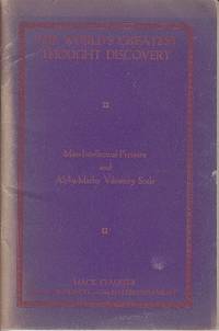 image of Mass-Intellectual-Pressure and Alpha-Matho Vibratory Scale, with the Calendar for 1926 - SCARCE