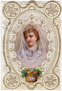 An Offering of True Love" -- Fine 12mo Lace Paper Valentine