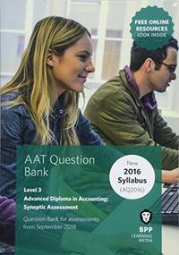 AAT Advanced Diploma in Accounting Level 3 Synoptic Assessment: Question Bank