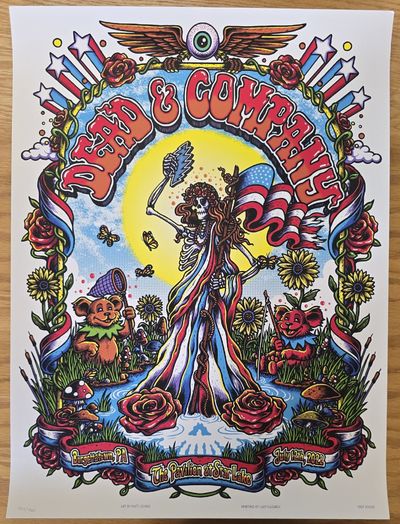 Dead & Company Poster Burgettstown Star Lake 7/12 2022 exCollection Bill Walton