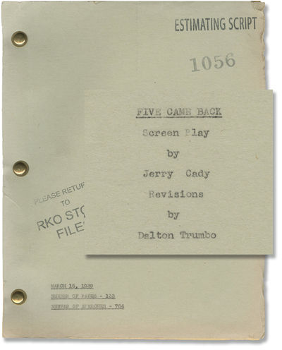 Culver City, CA: RKO Radio Pictures, 1939. Estimating script for the 1939 film. In his 1970 biograph...