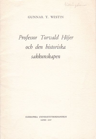 Professor Torvald Höjer och den historiska…