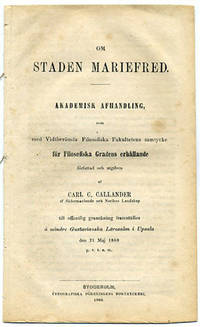 Om staden Mariefred. A.a.