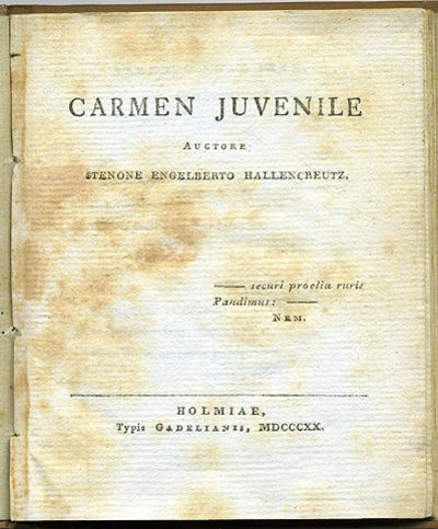 Carmen juvenile.