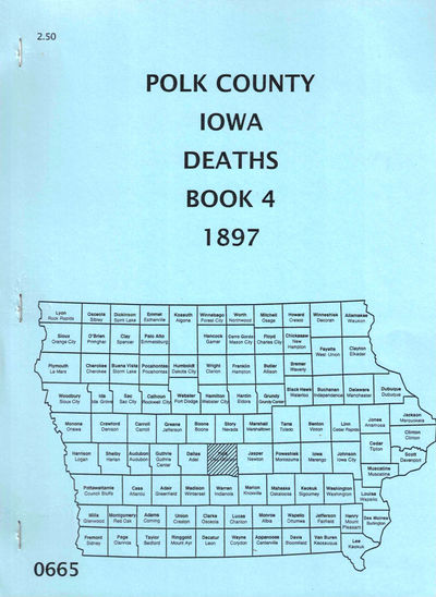 Des Moines: Iowa Genealogical Society, 1988. Paperback. Very good. Paperback. 14pp. Very good in pub...