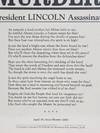 View Image 2 of 2 for MURDER! President Lincoln Assassinated Inventory #11570