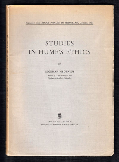 Studies in Hume's ethics. [...] Reprinted from…
