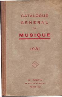 Catalogue Général de Musique 1931