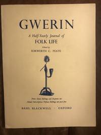 GWERIN A Half-Yearly Journal Of FOLK LIFE Volume II June 1959 No. 3