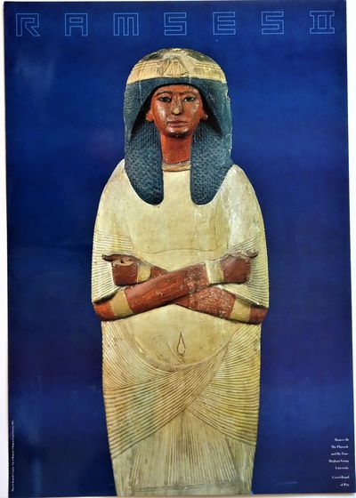 Ramses II: The Pharaoh and His Time "Cover-Board of Piay" (Exhibition Poster)