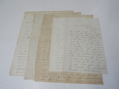 5 Letters from F. & S. Crandall of Blue Earth MN to Mr. and Mrs. Roberts, 1865-66