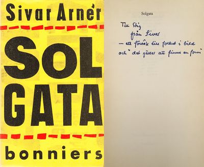 Solgata. [Utg. av] Albert Bonniers förlag.