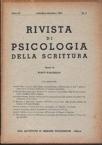  Rivista di psicologia della scrittura VII No. 2, 3 1961