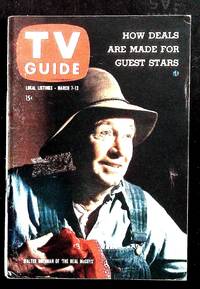 TV Guide March 7, 1959 Walter Brennan of "The Real McCoys"