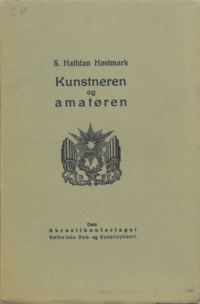Kunstneren og amatøren. Dikt.
