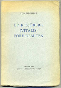 Erik Sjöberg (Vitalis) före debuten.