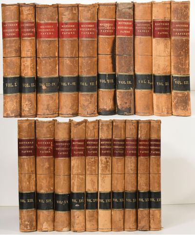 [BOUND JOURNALS] SOUTHERN HISTORICAL SOCIETY PAPERS. VOLUMES I-XXII BOUND IN 20