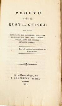 Proeve over de kust von Guinea, houdende eene poging tot by FENNEKOL, Frederich Willilem - 1831