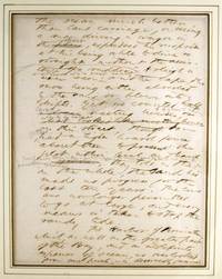 Manuscript leaf from Cape Cod by Henry David Thoreau - 1849 - from Bromer Booksellers (SKU: 26999)
