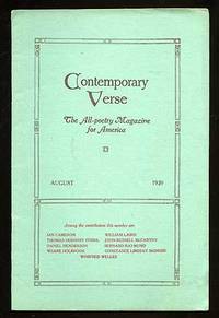 New York: Charles Wharton Stork, 1920. Softcover. Fine. Vol. IX, no. 8. About fine in stapled wrappe...